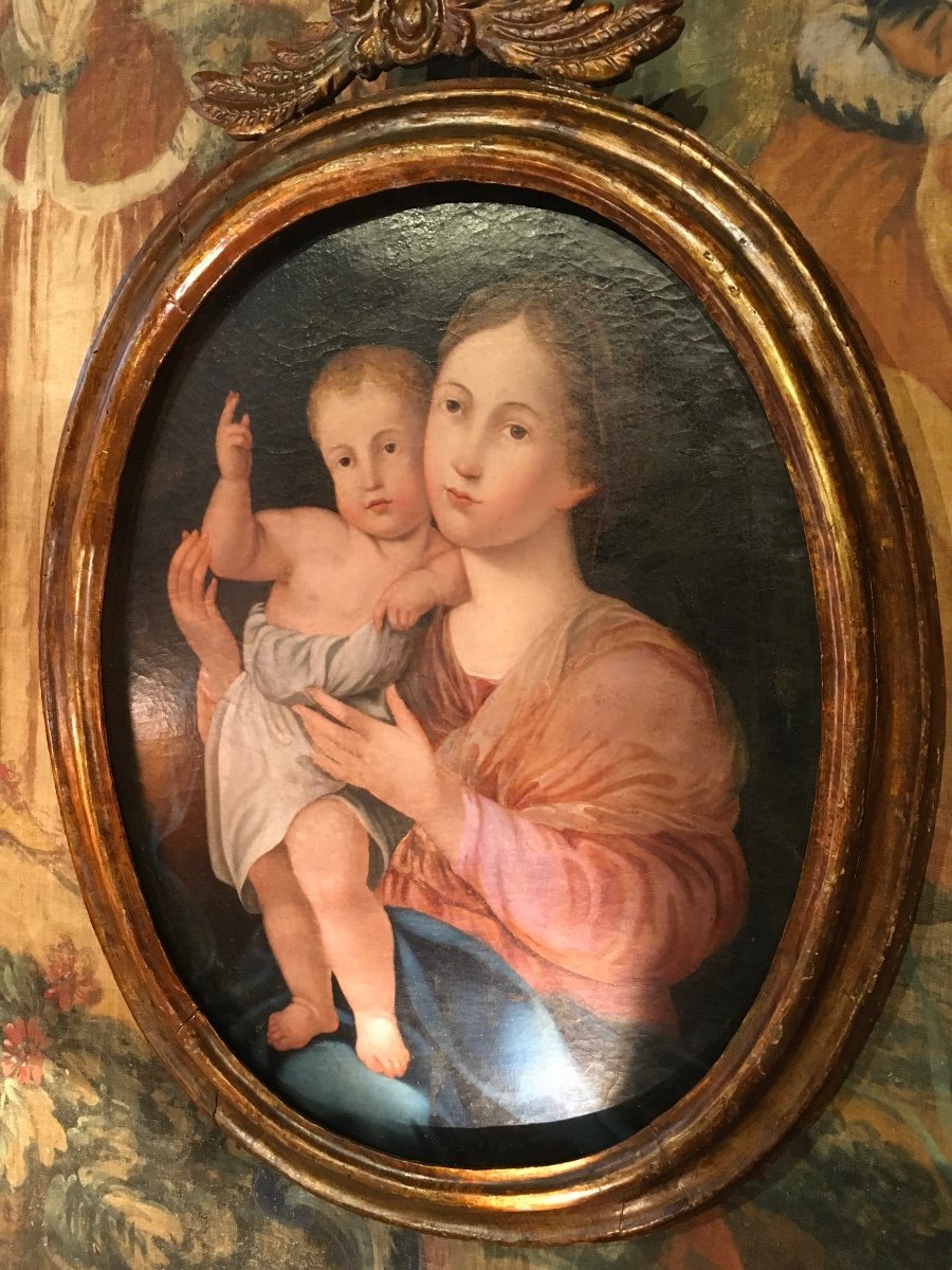 Hstoile  ´ Vierge à L’enfant ´ Italie Fin XVIII ème 