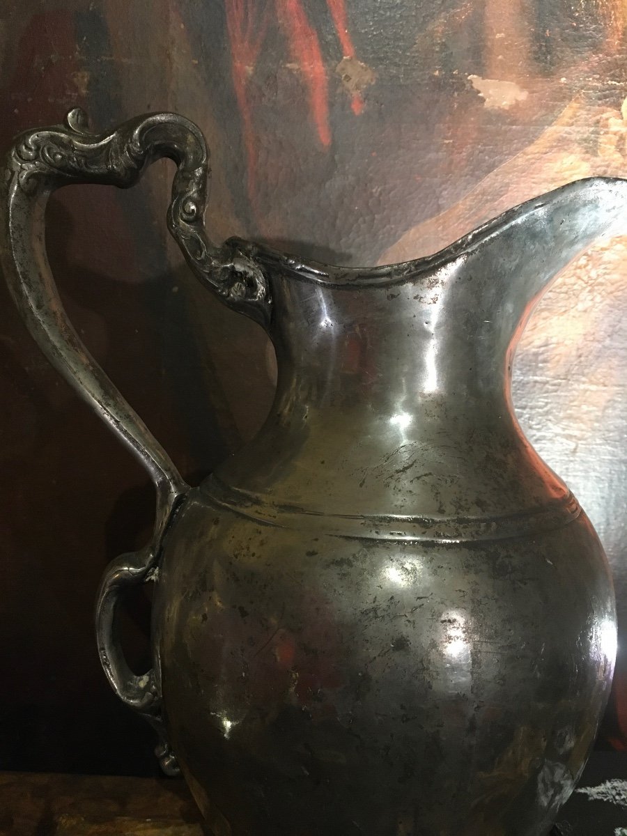 Pewter Water Jug, Late 17th Century -photo-4