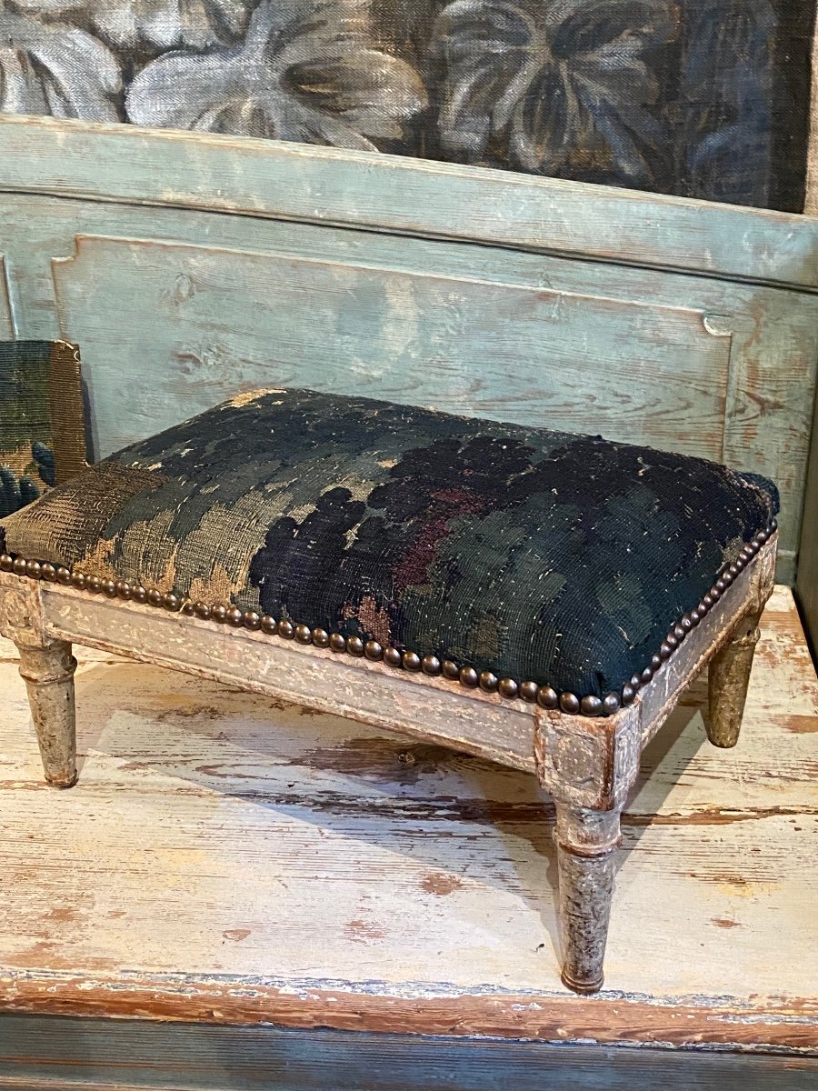 Tabouret De Pied D’époque Louis XVI-photo-2