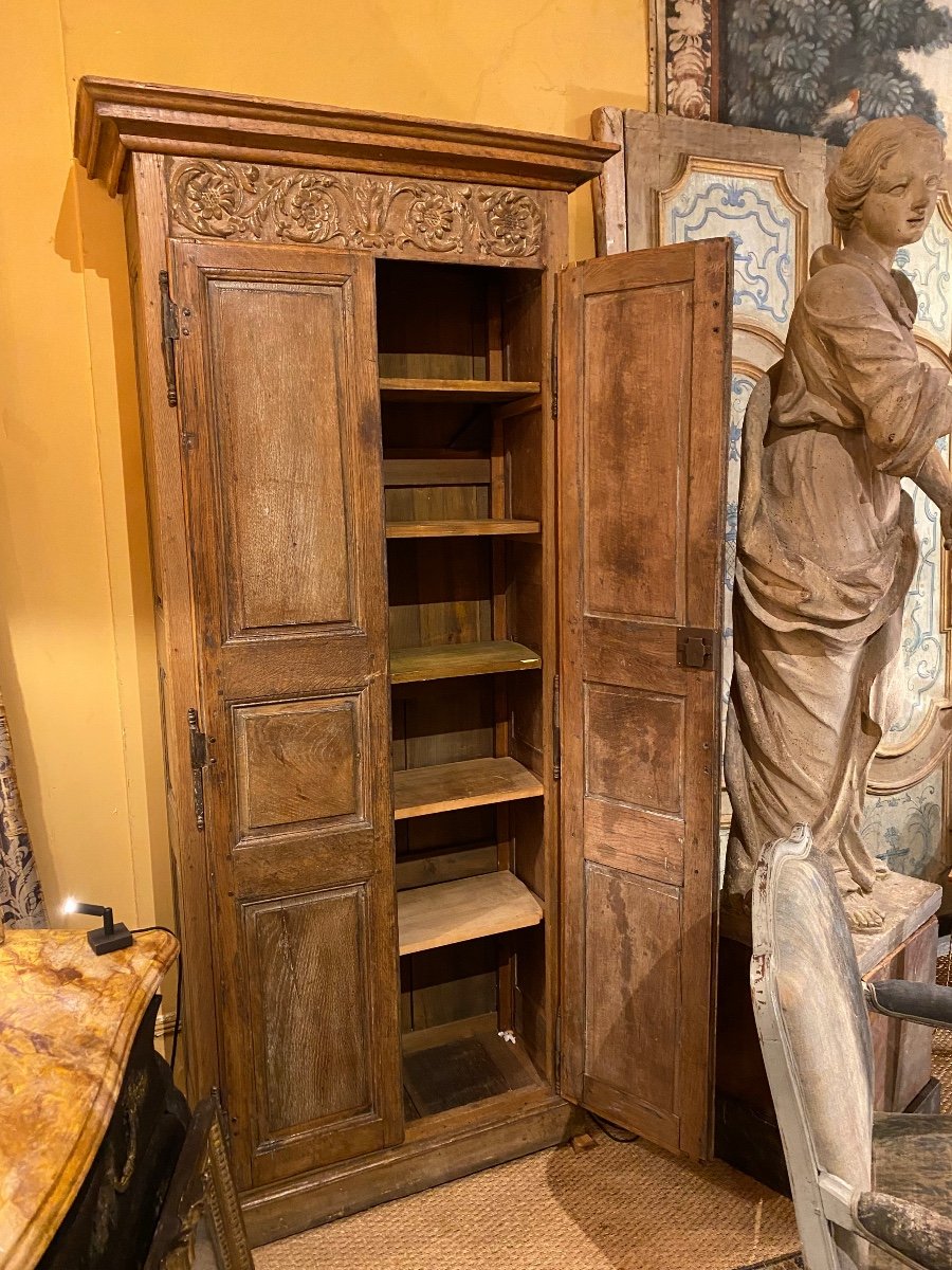 Petite Armoire En Chêne D.époque 18 ème -photo-2