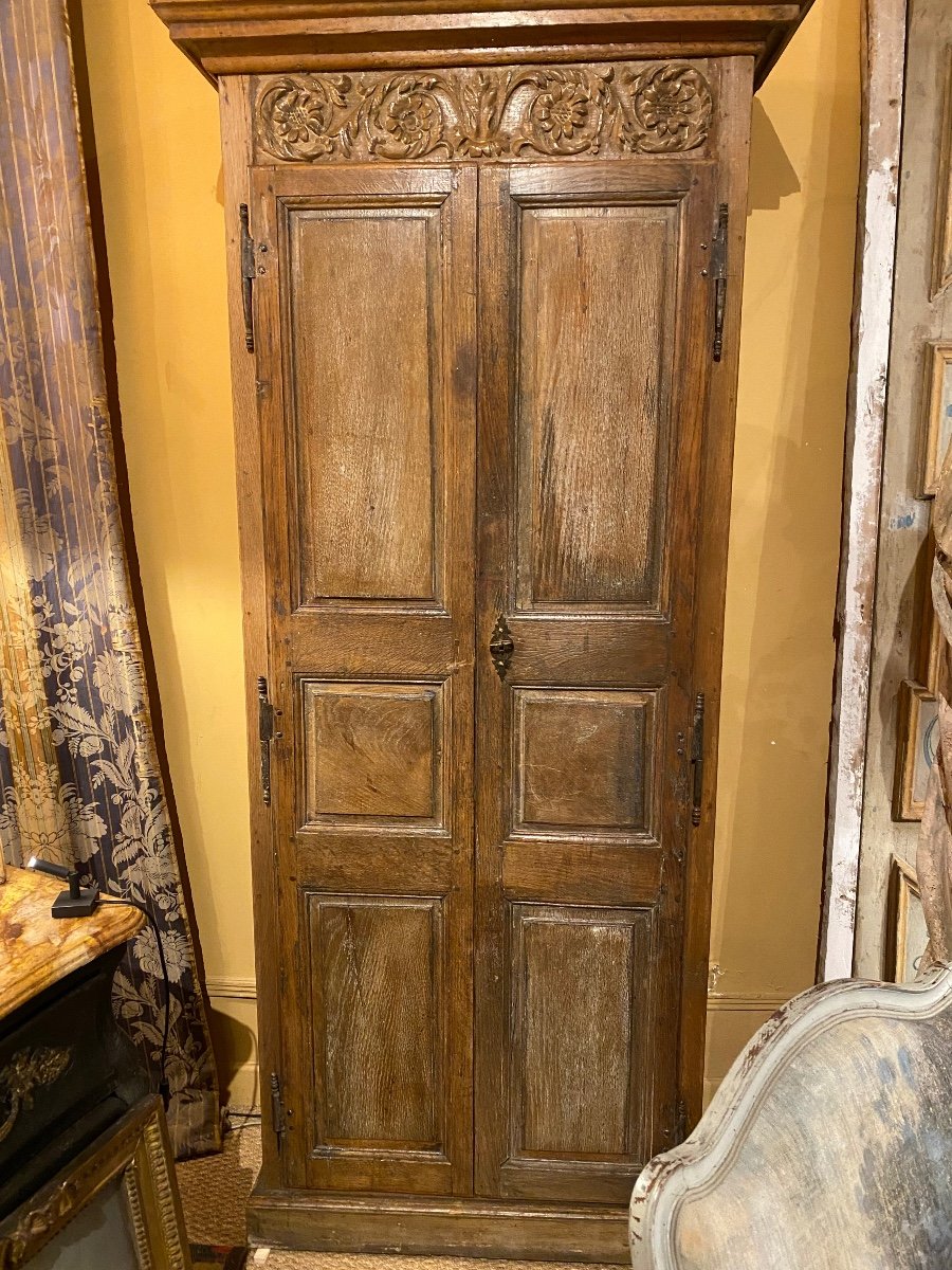 Petite Armoire En Chêne D.époque 18 ème 