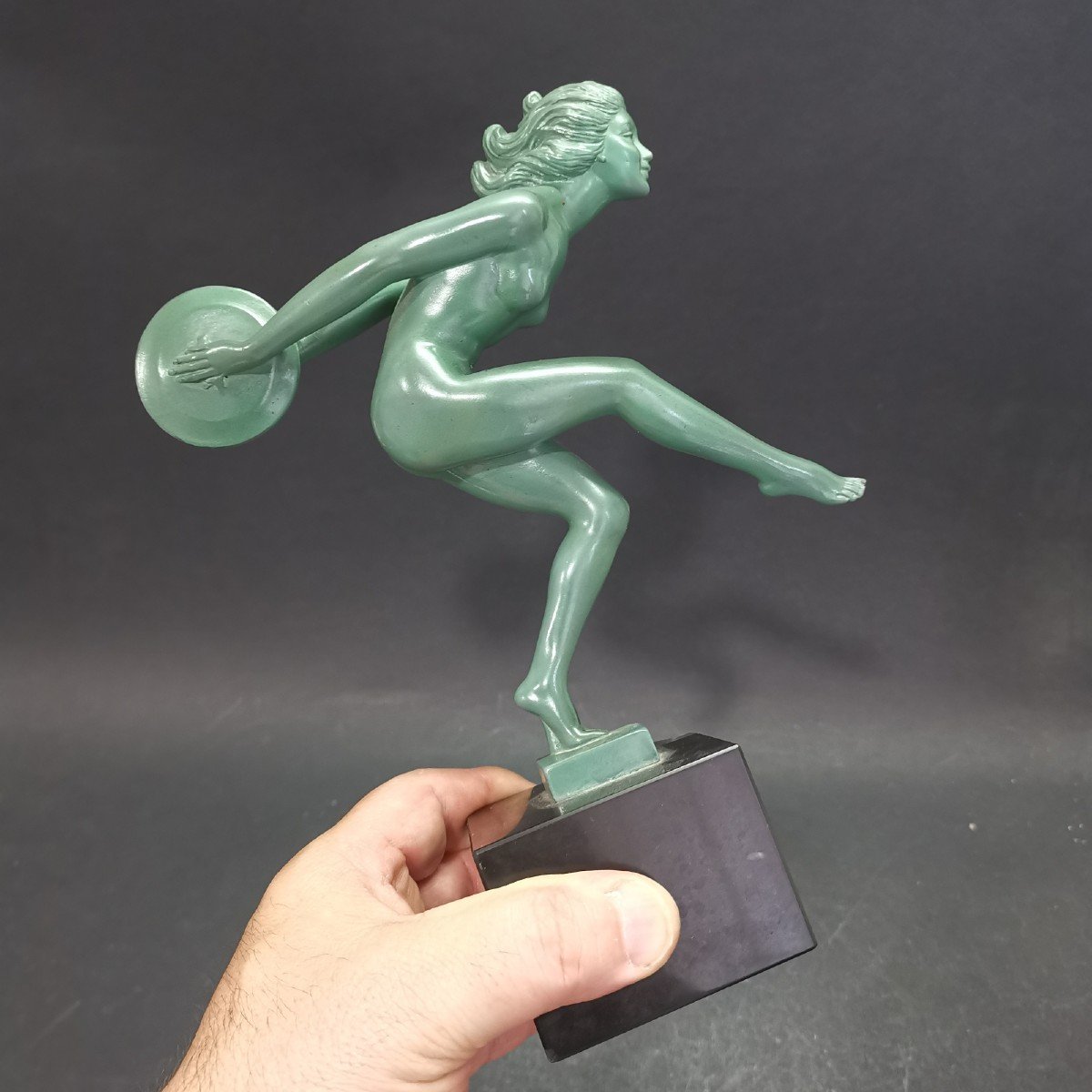 Garcia (editions Max Le Verrier), The Cymbal Dancer, H:23 Cm-photo-5