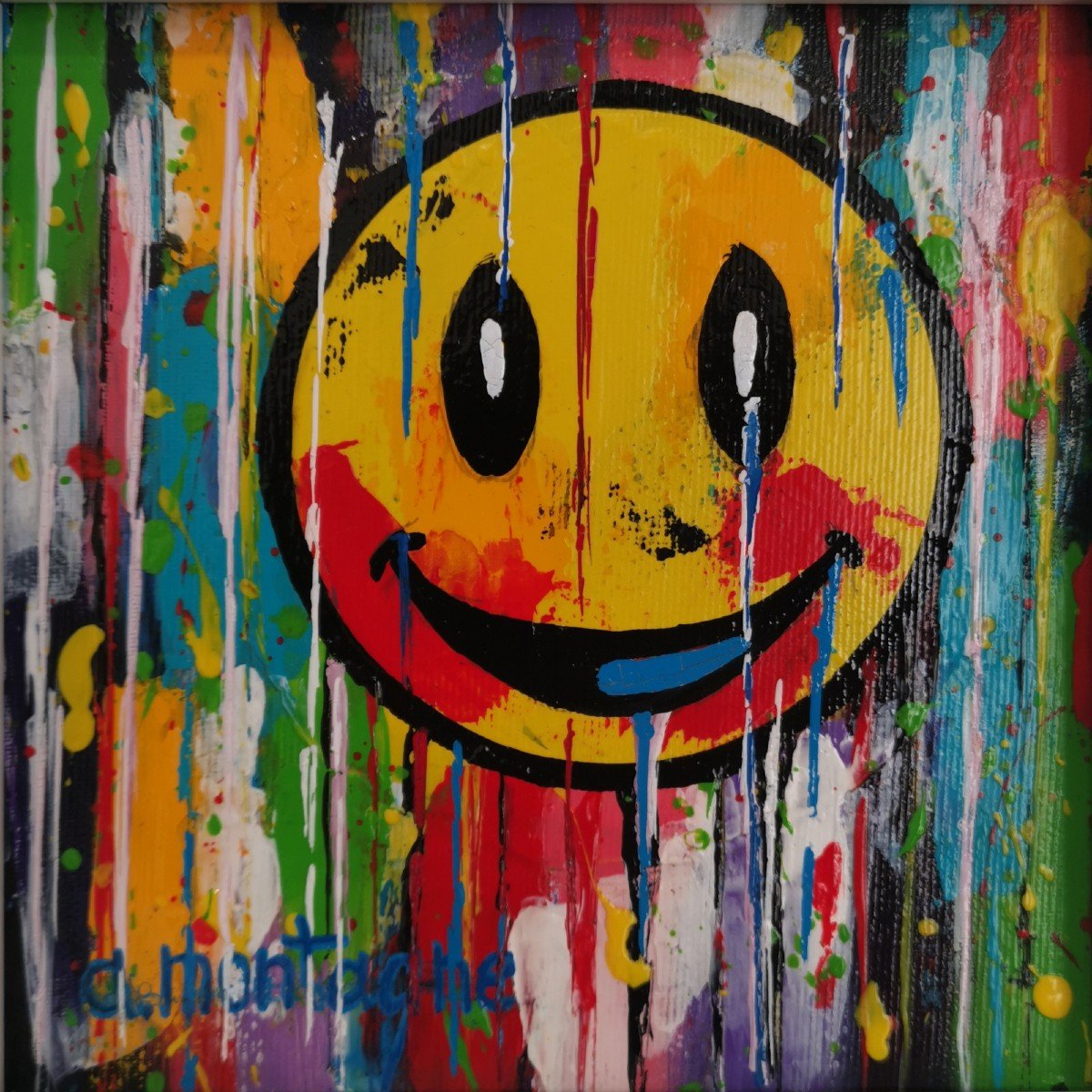 Adrien Montagne (1955),  Abstrait / Clown (smiley)