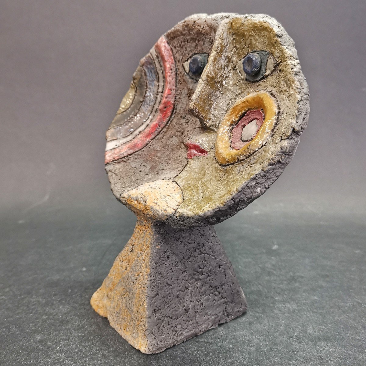 Roger Capron (1922-2006),  Sculpture En Céramique Anthropomorphe, H :15 Cm-photo-2