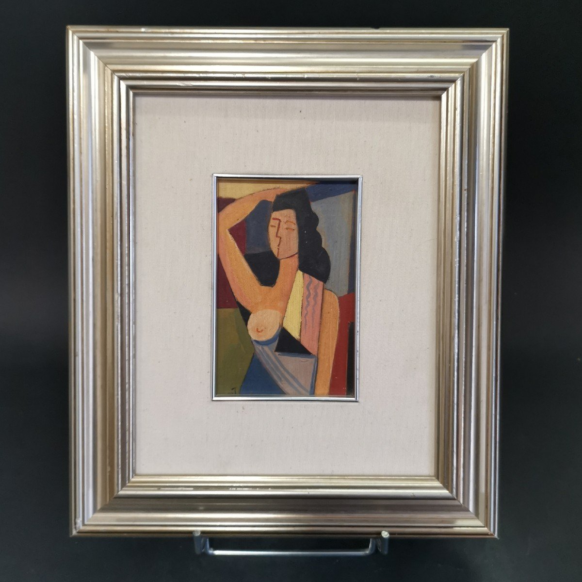 Jacques Henri Guyot, Femme Cubiste (16 X 11 Cm)