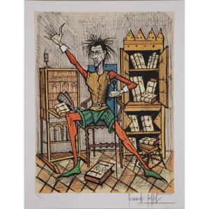 Bernard Buffet, Rarissime Portefolio Don Quichotte, 10 Lithographies