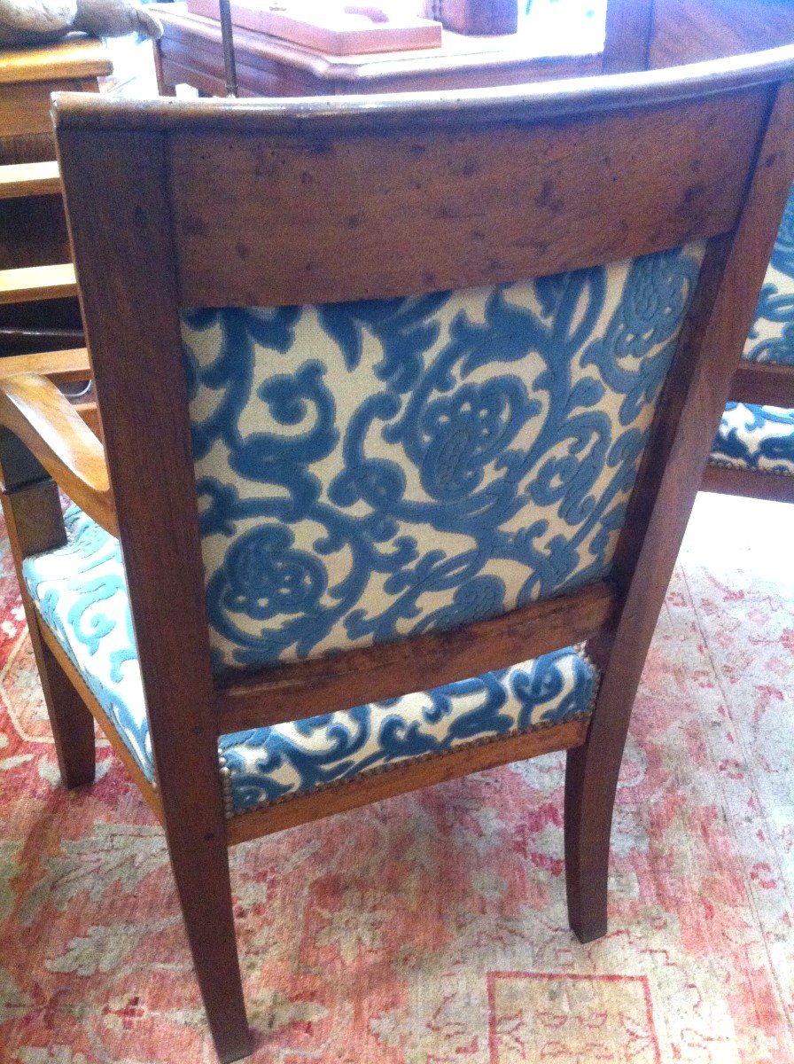 Pair Of Directoire Period Armchairs-photo-3