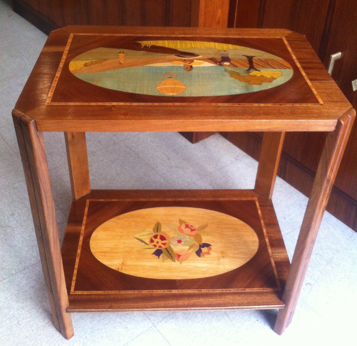 Art Deco Period Marquetry Table-photo-8