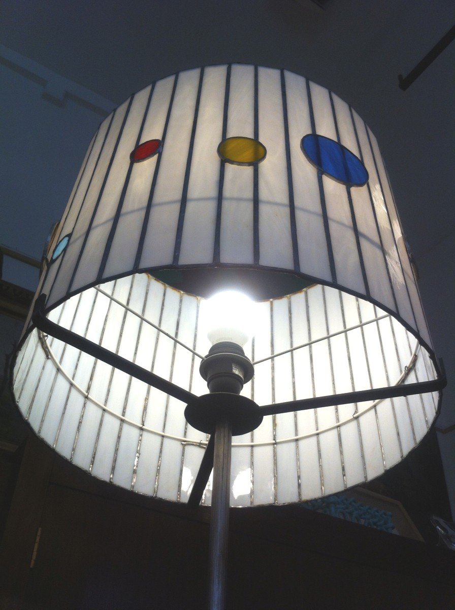 Floor Lamp In Stained Glass Year 50-photo-3