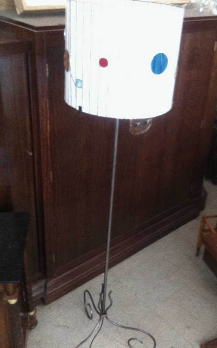 Floor Lamp In Stained Glass Year 50-photo-7