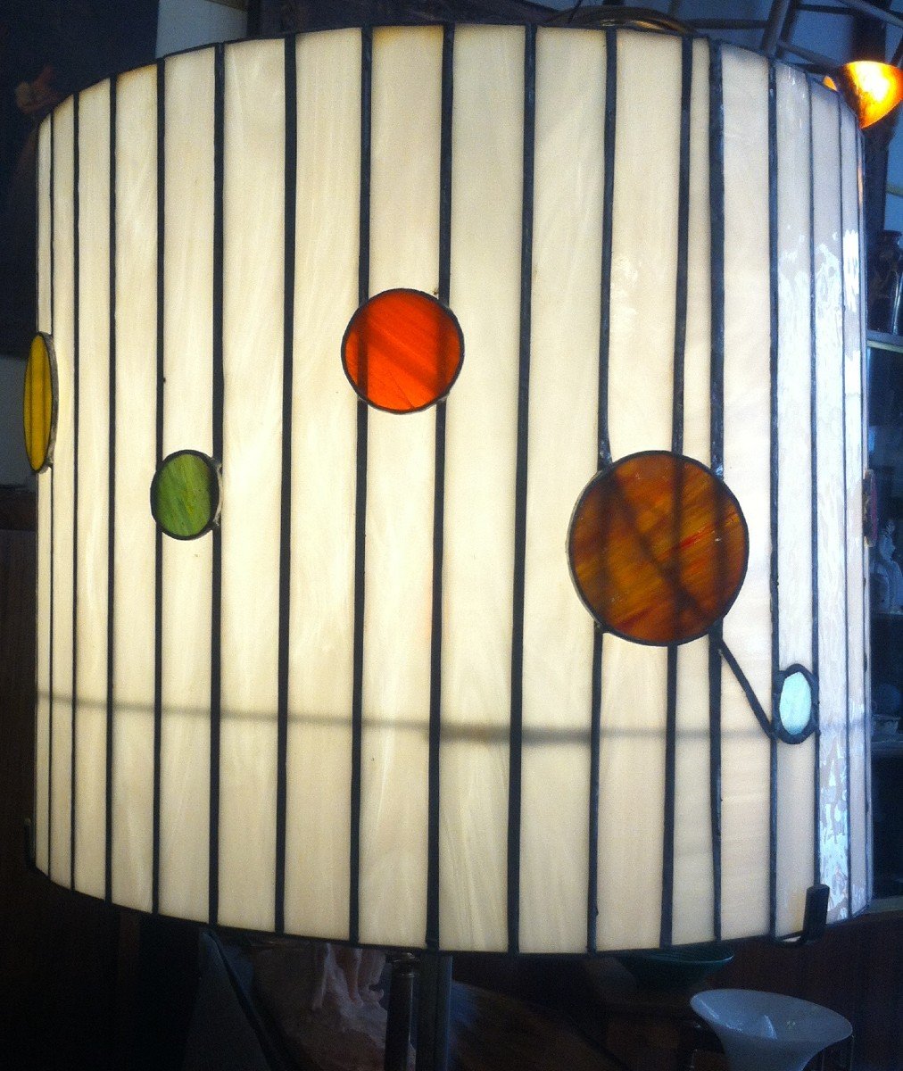 Floor Lamp In Stained Glass Year 50-photo-8