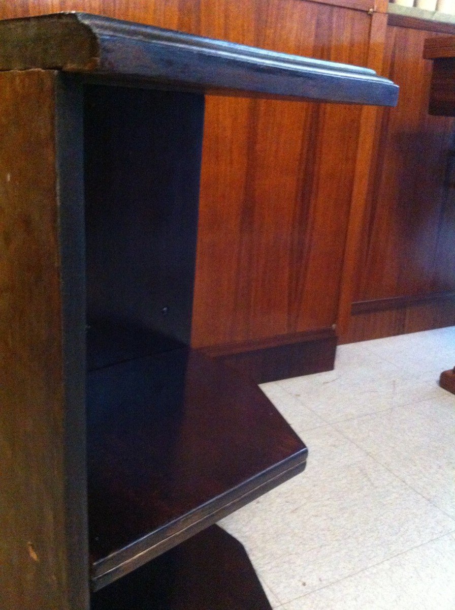 Art Deco Period Pent Coupé Side Cabinet-photo-2