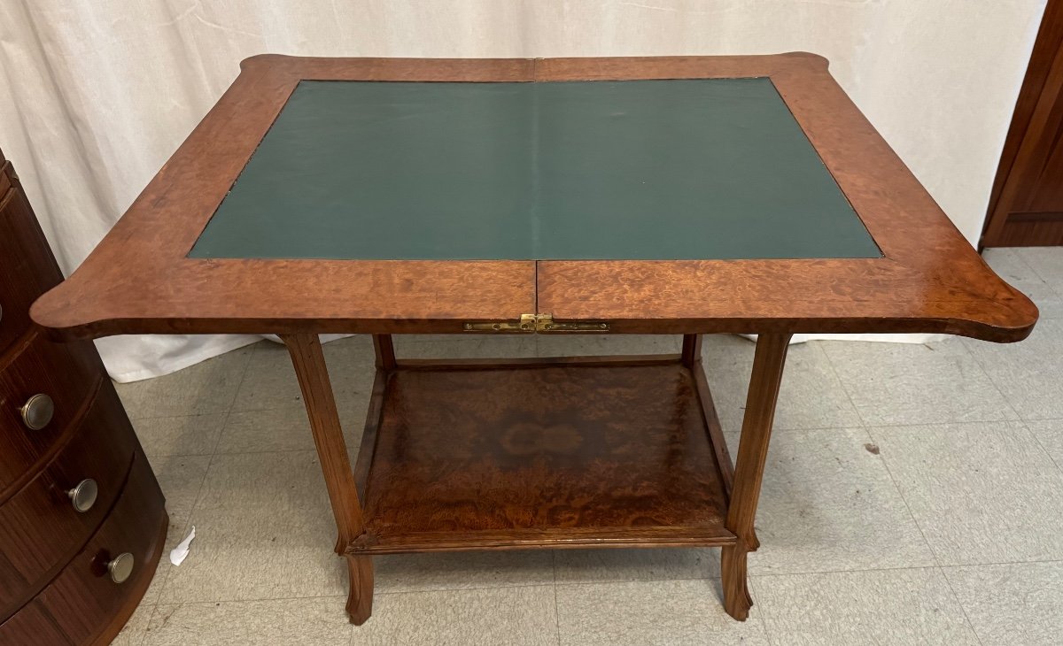 Art Nouveau Period Game Table-photo-6