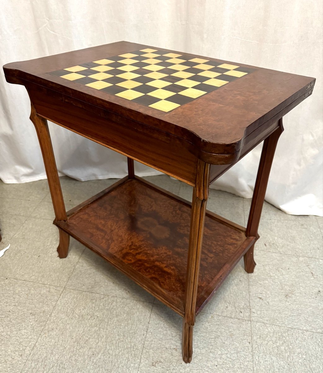 Art Nouveau Period Game Table