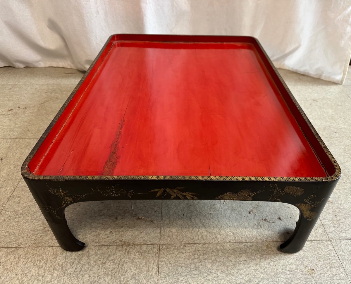 Chinese Lacquer Tea Table-photo-4