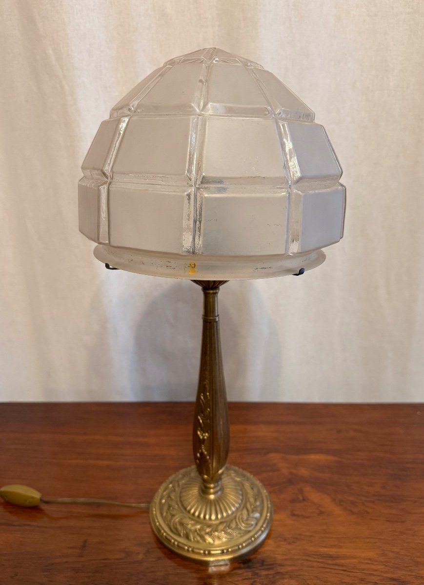 Art Deco Bronze Lamp-photo-1