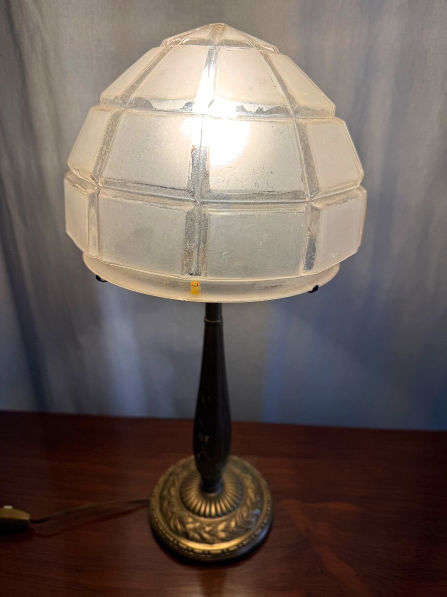 Art Deco Bronze Lamp-photo-7