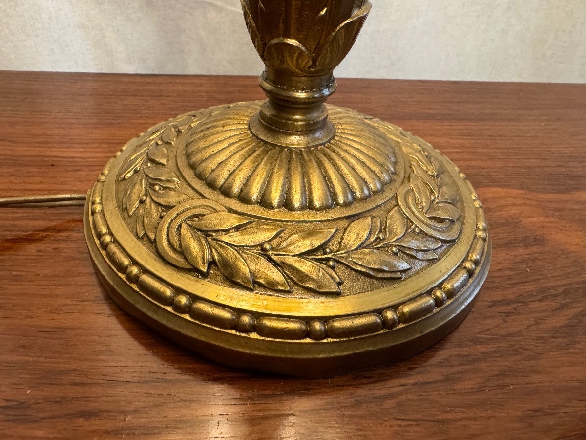 Art Deco Bronze Lamp-photo-3