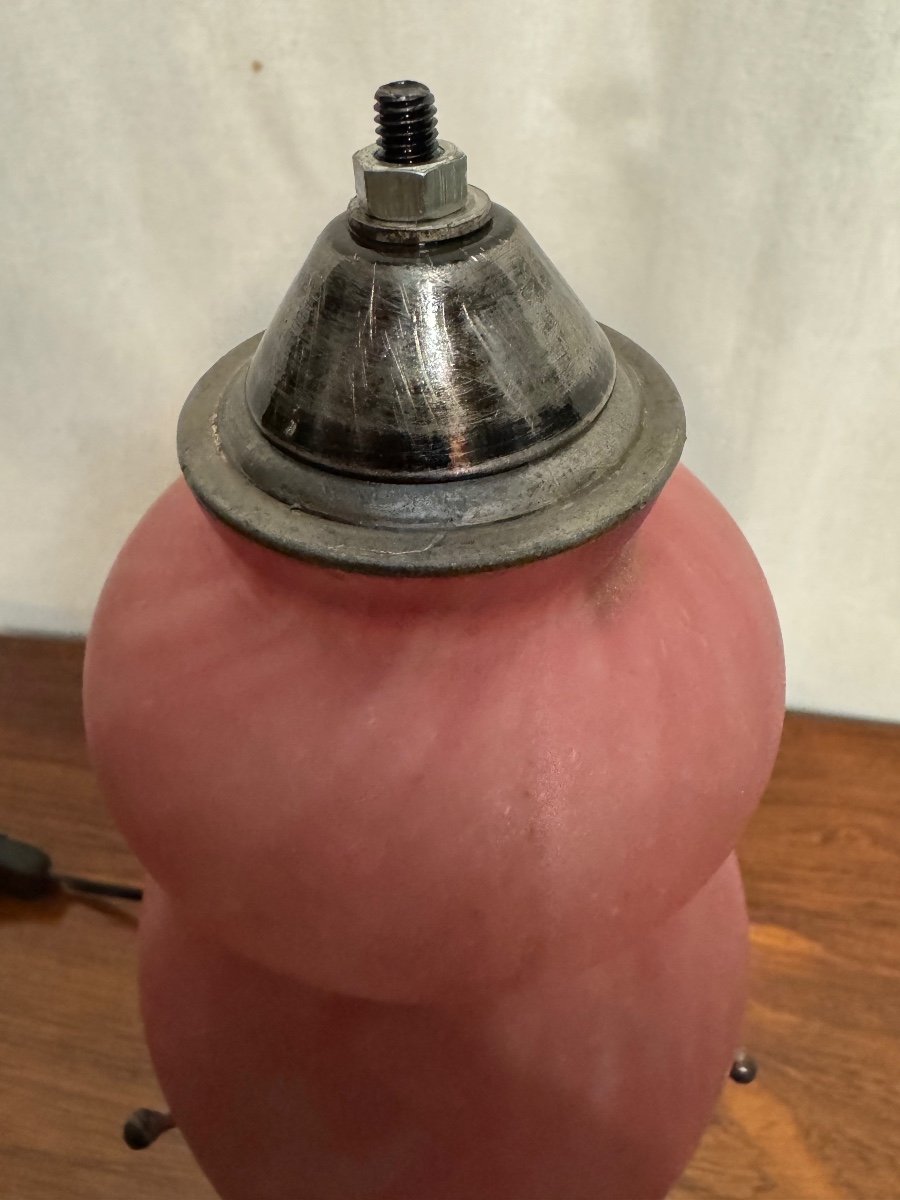 Art Deco Period Pink Lamp-photo-6