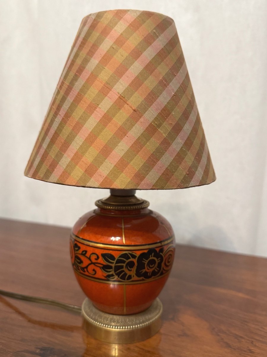 Art Deco Porcelain Lamp-photo-2