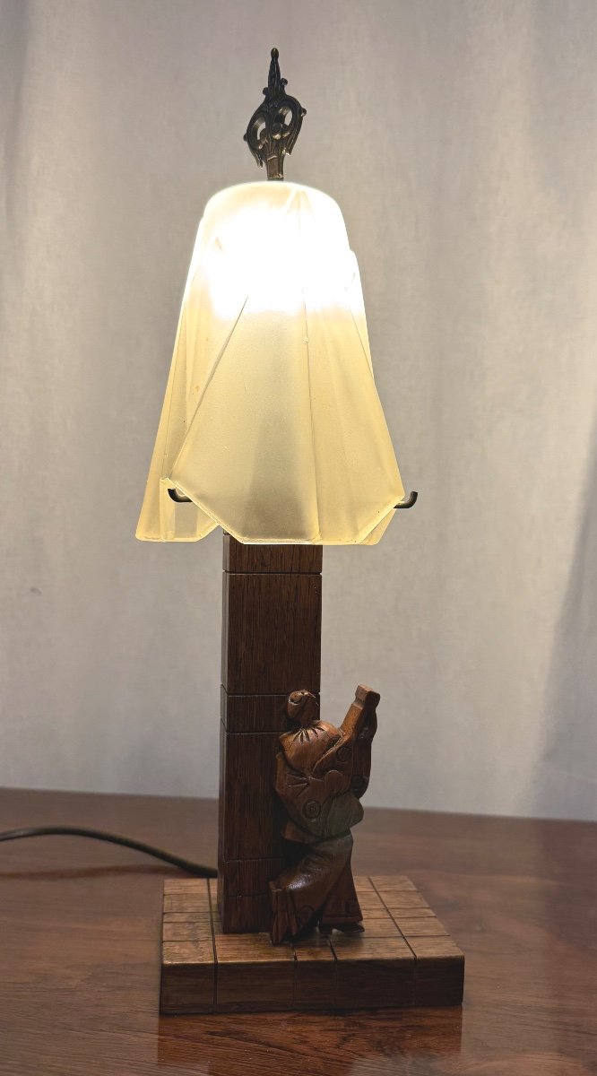 Neo-romantic Art Deco Period Lamp-photo-8