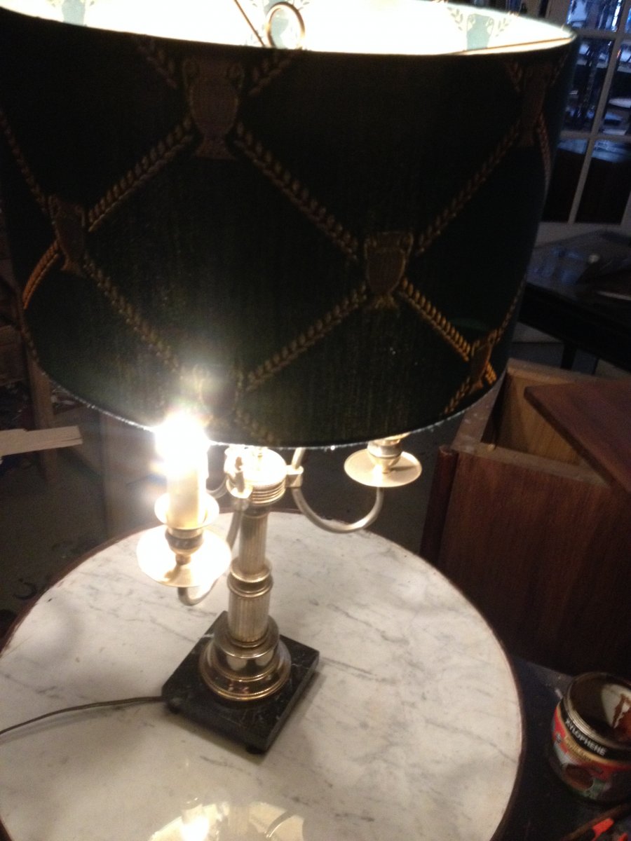 Lampe Bouillotte En Bronze-photo-7