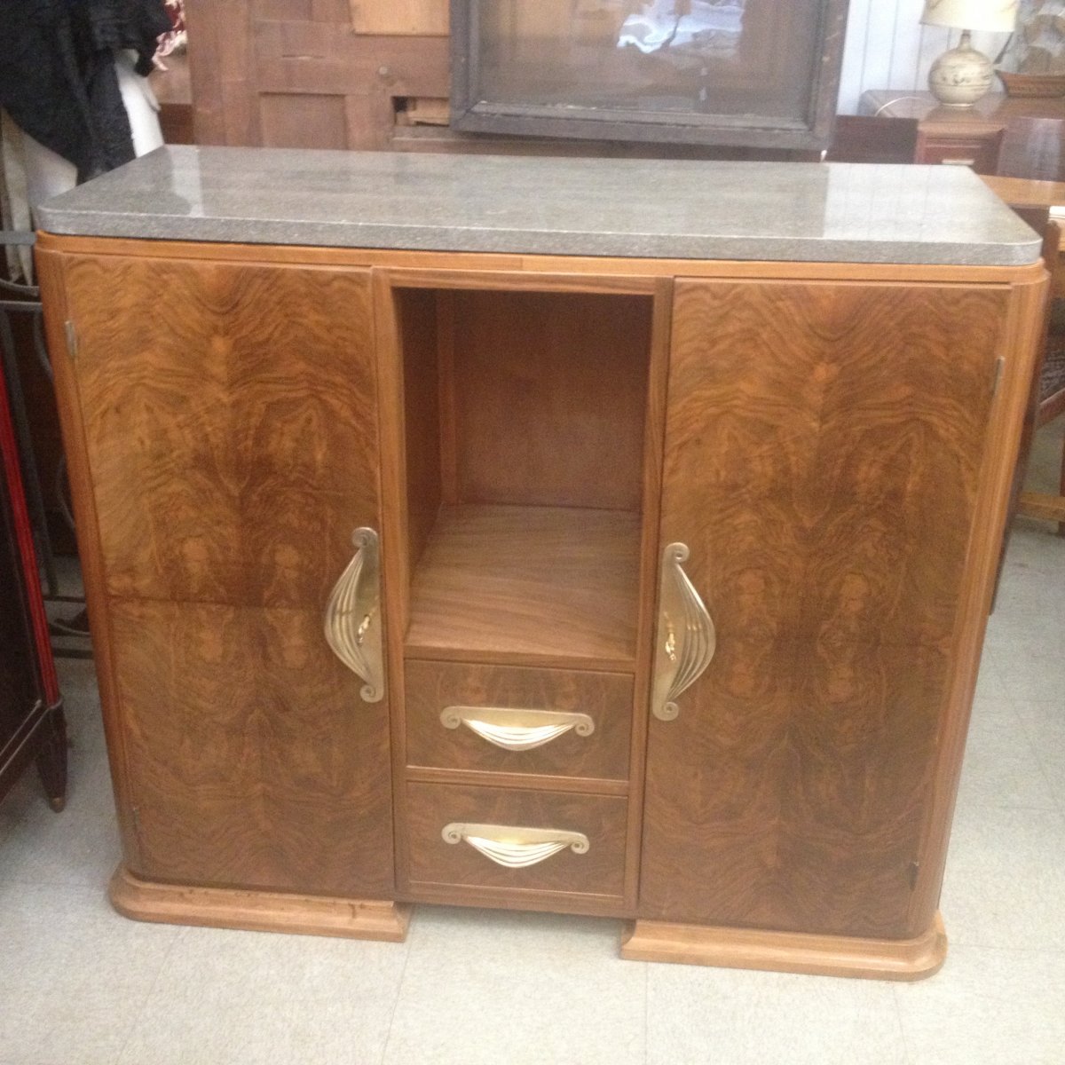 Art Deco Walnut Buffet-photo-4