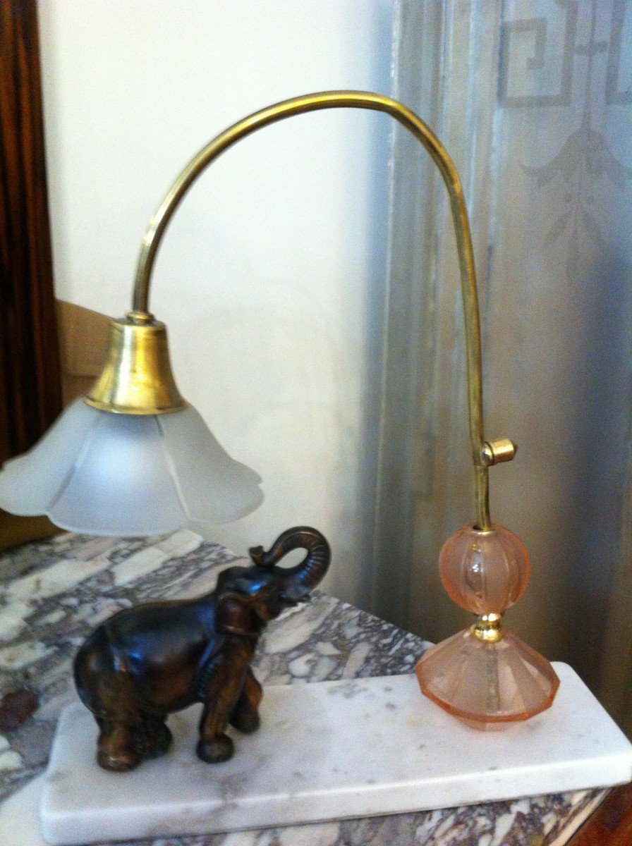 Art Deco Period Elephant Lamp-photo-4