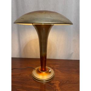 Art Deco Copper Lamp