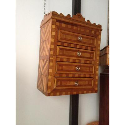 Hanging Marquetry Cabinet