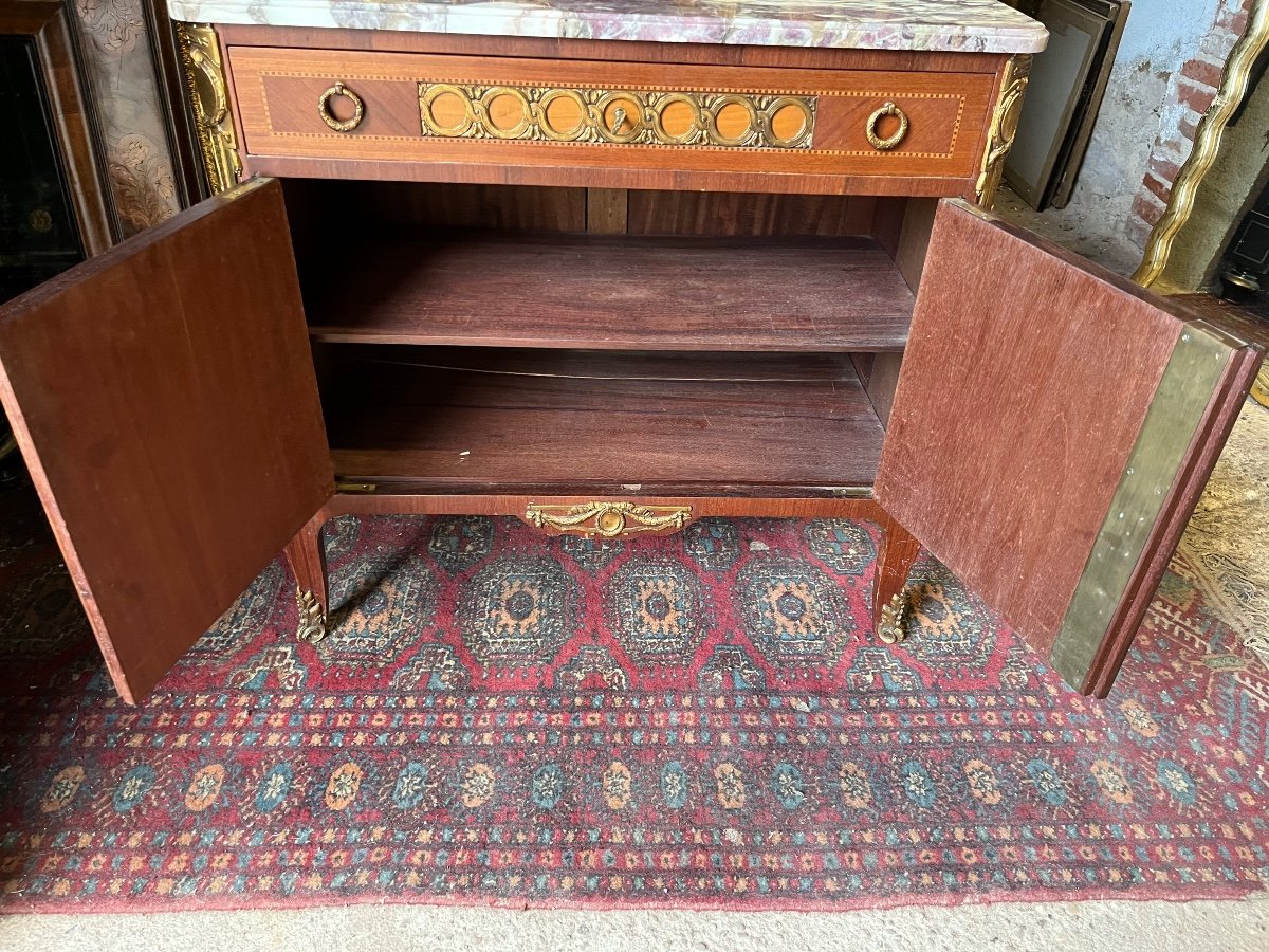 Commode In Louis XVI Style Marquetry-photo-4