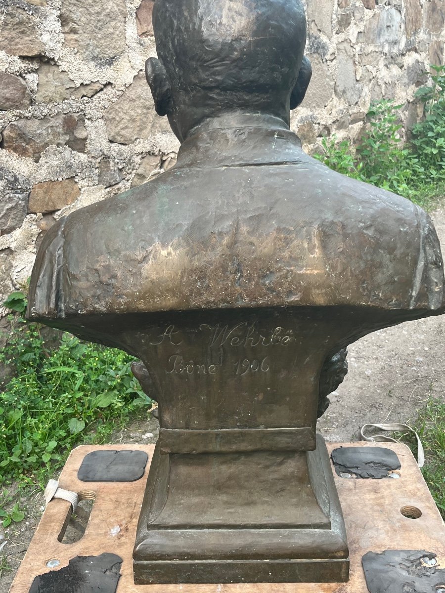 Ferdinand Barbedienne. Monumental Bronze Bust-photo-1