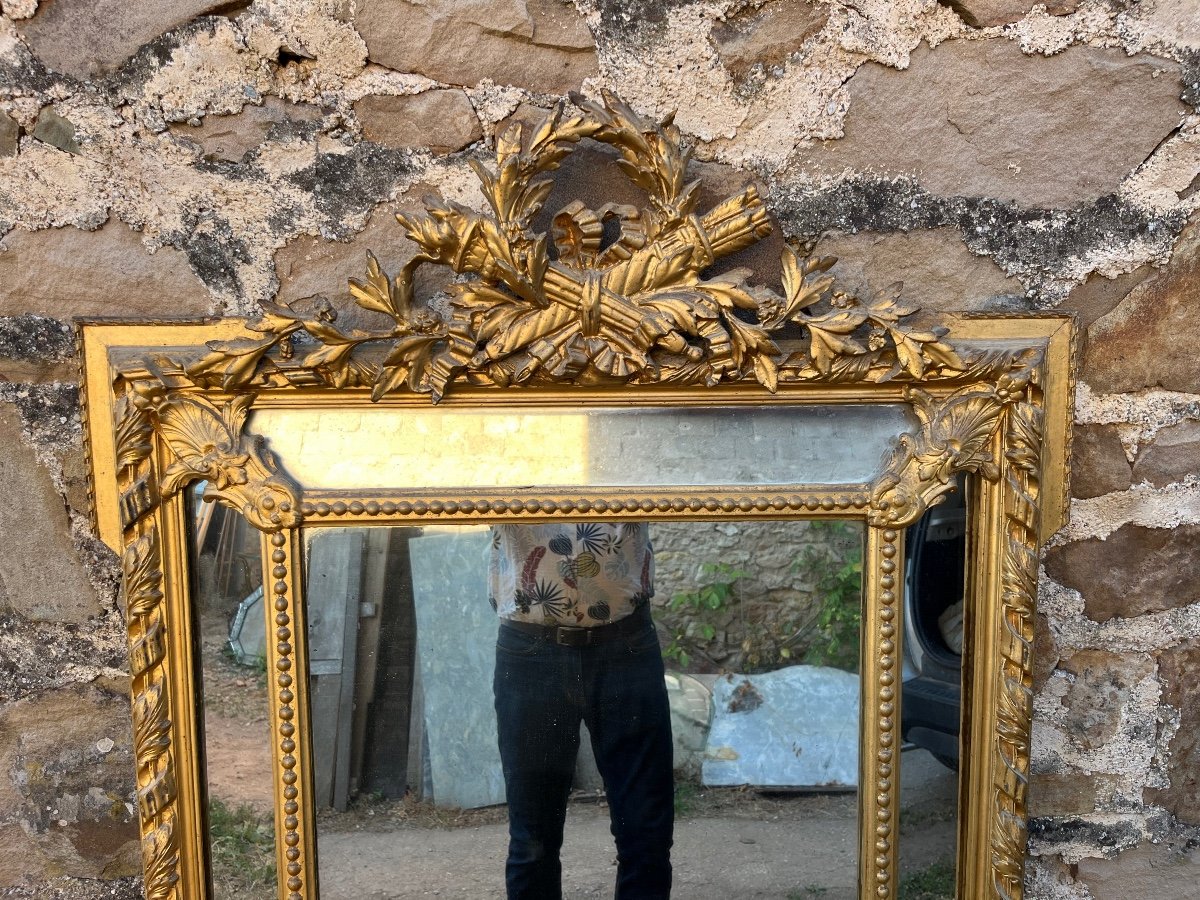 Louis XVI Style Pare Close Mirror-photo-2