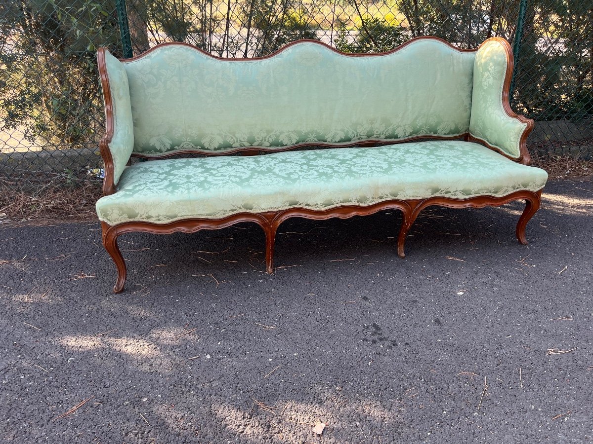 Important Regency Period Salon. Six Armchairs And Sofa-photo-2