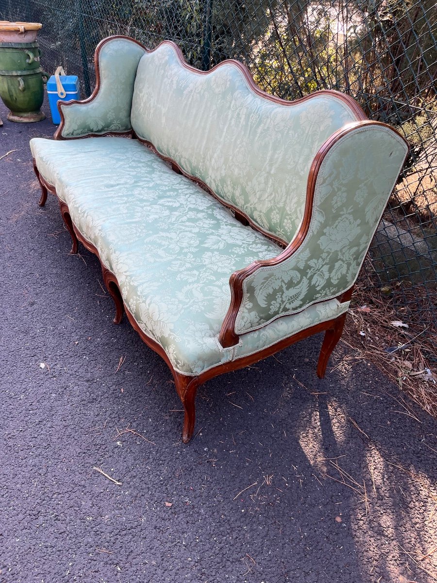 Important Regency Period Salon. Six Armchairs And Sofa-photo-4