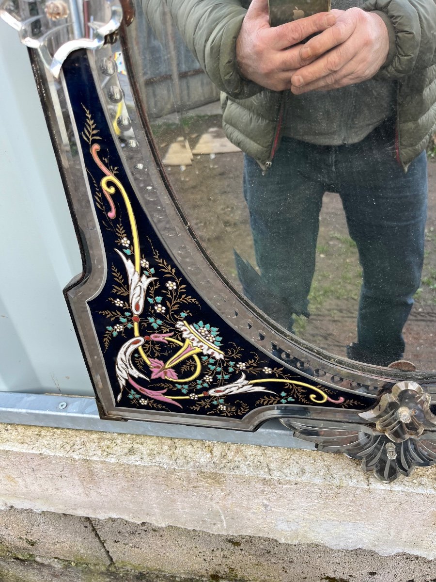 Enamelled Venetian Mirror -photo-1