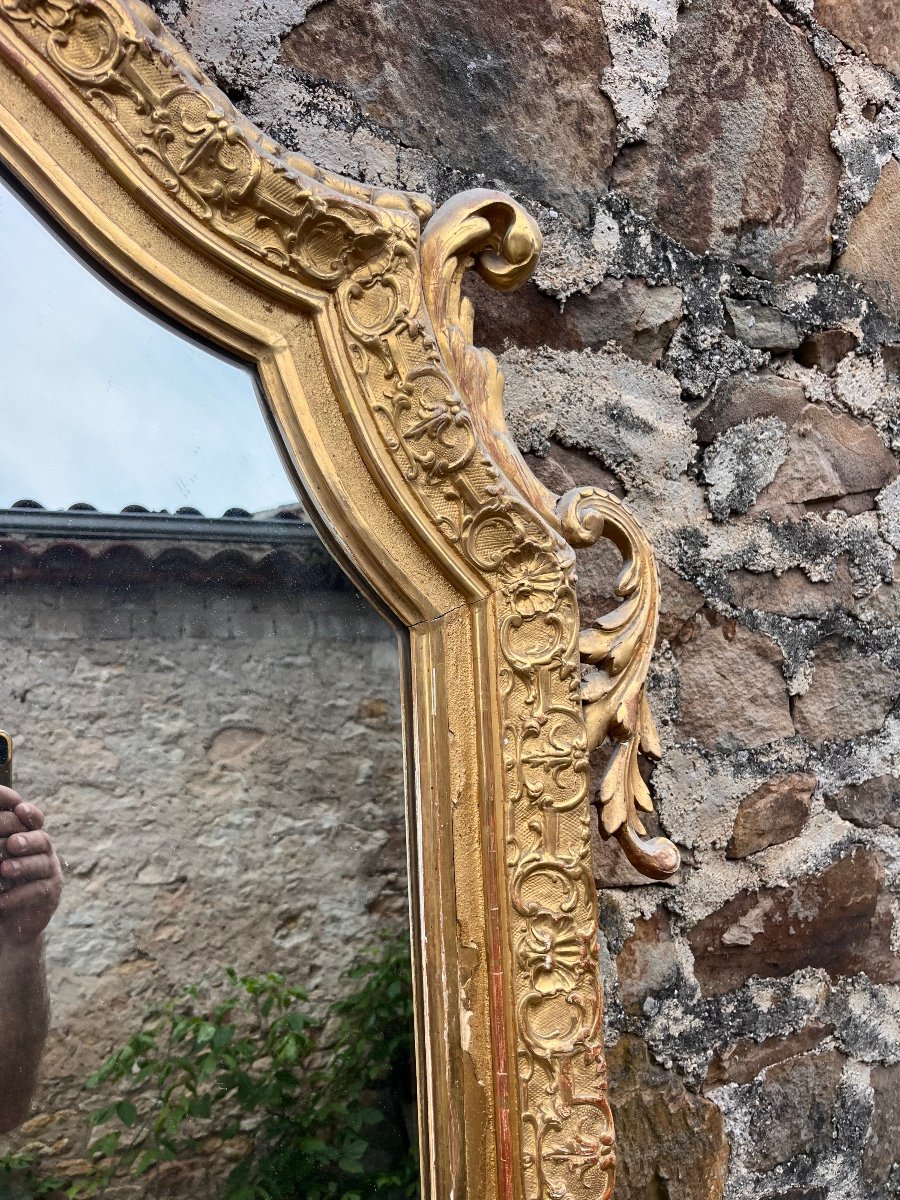 Important Regency Style Mirror (218/125cm)-photo-4