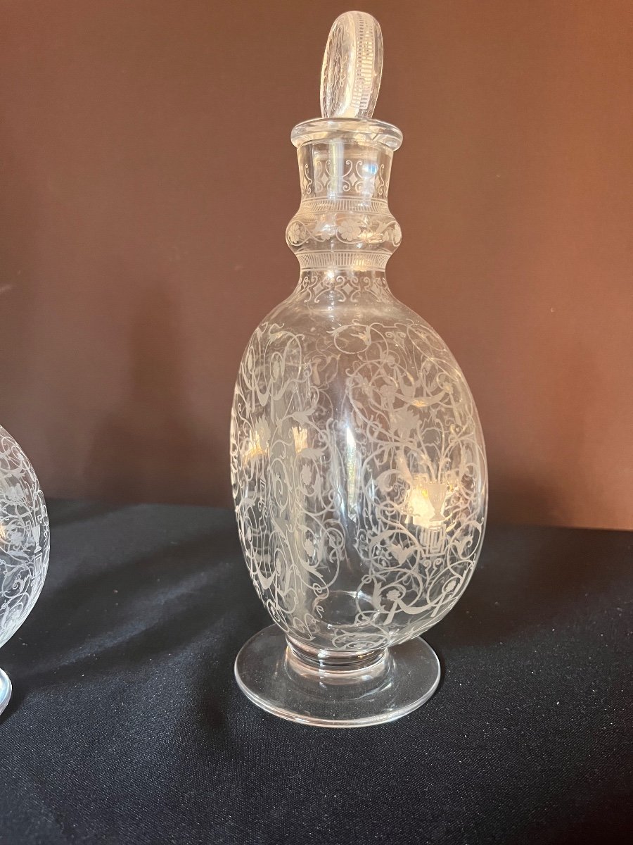 Three Baccarat Crystal Bottles -photo-4