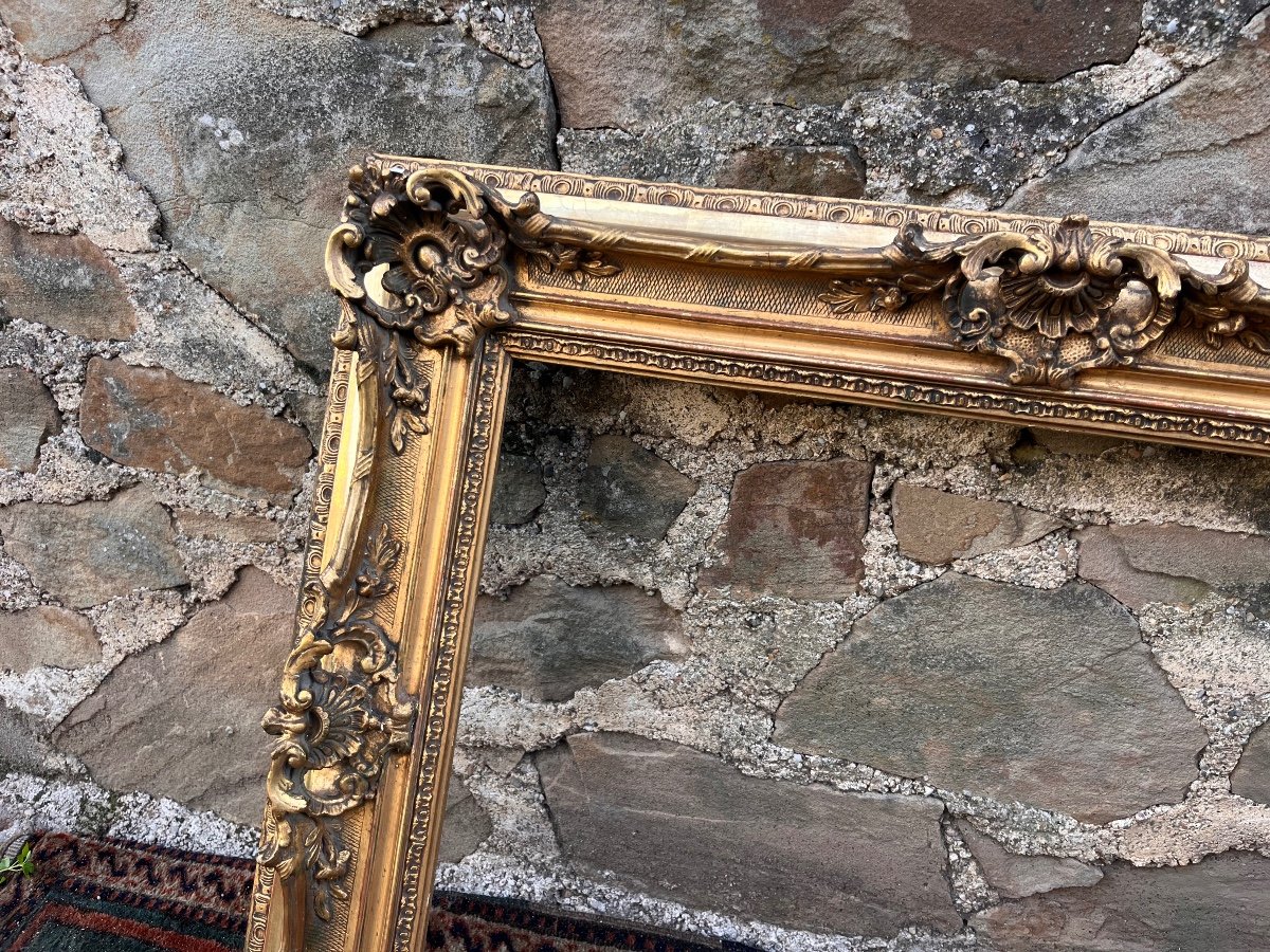 Louis XV Style Gilded Wood Frame -photo-3