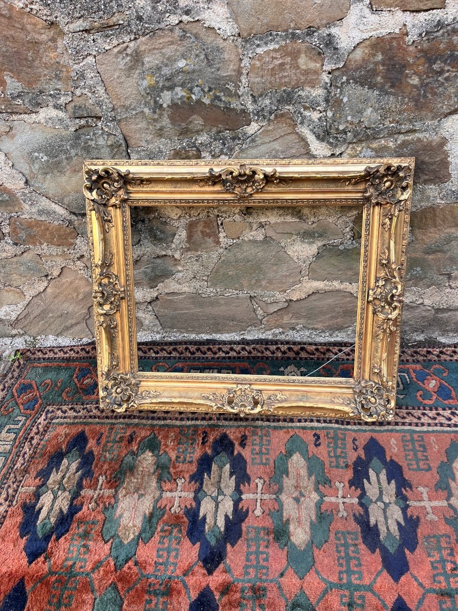 Louis XV Style Gilded Wood Frame -photo-3