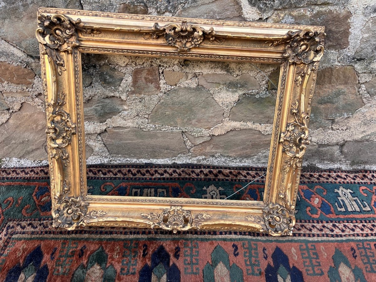 Louis XV Style Gilded Wood Frame 