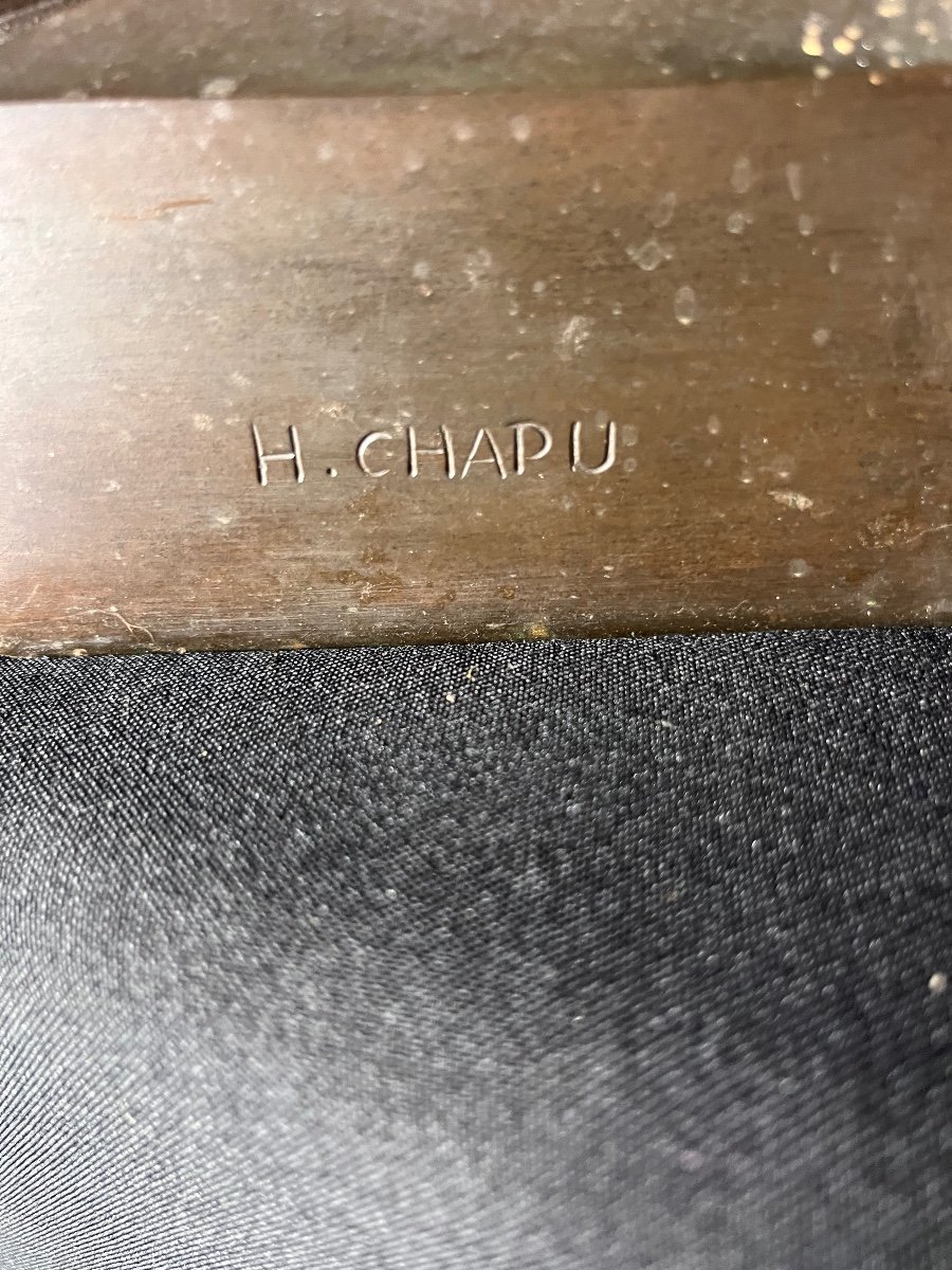 Bronze Bas Relief Signed Henri Chapu -photo-4