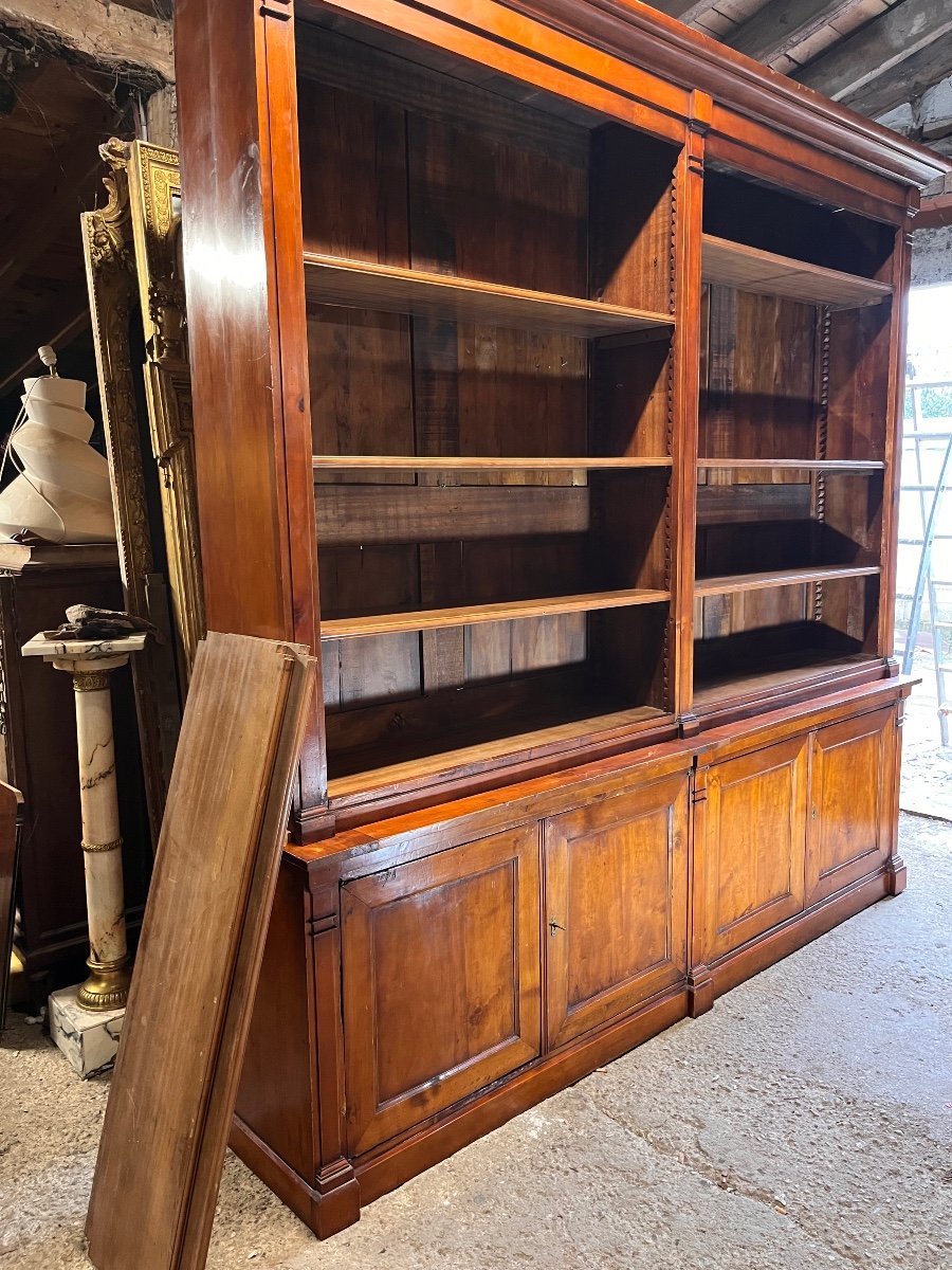 Important Fruitwood Library, Early 19th Century -photo-8