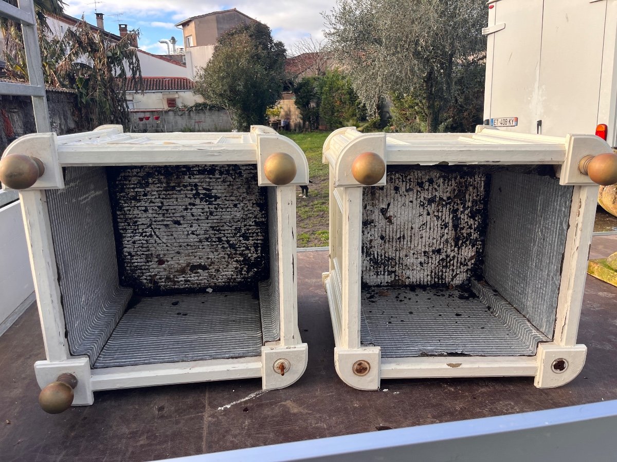 Pair Of Late 19th Century Wooden Planters -photo-4