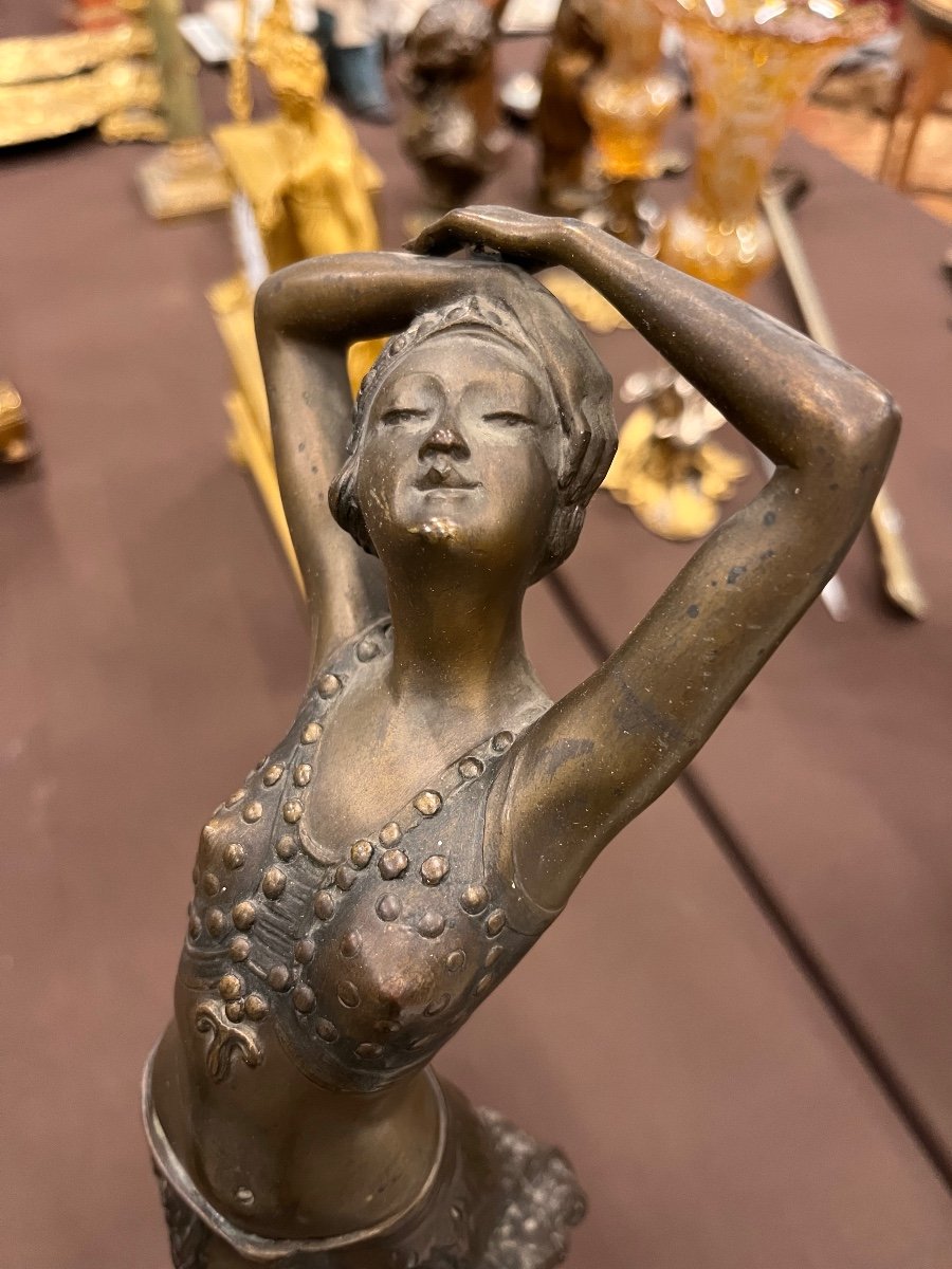 Danseuse Orientale En Bronze De Henry  Fugere-photo-2