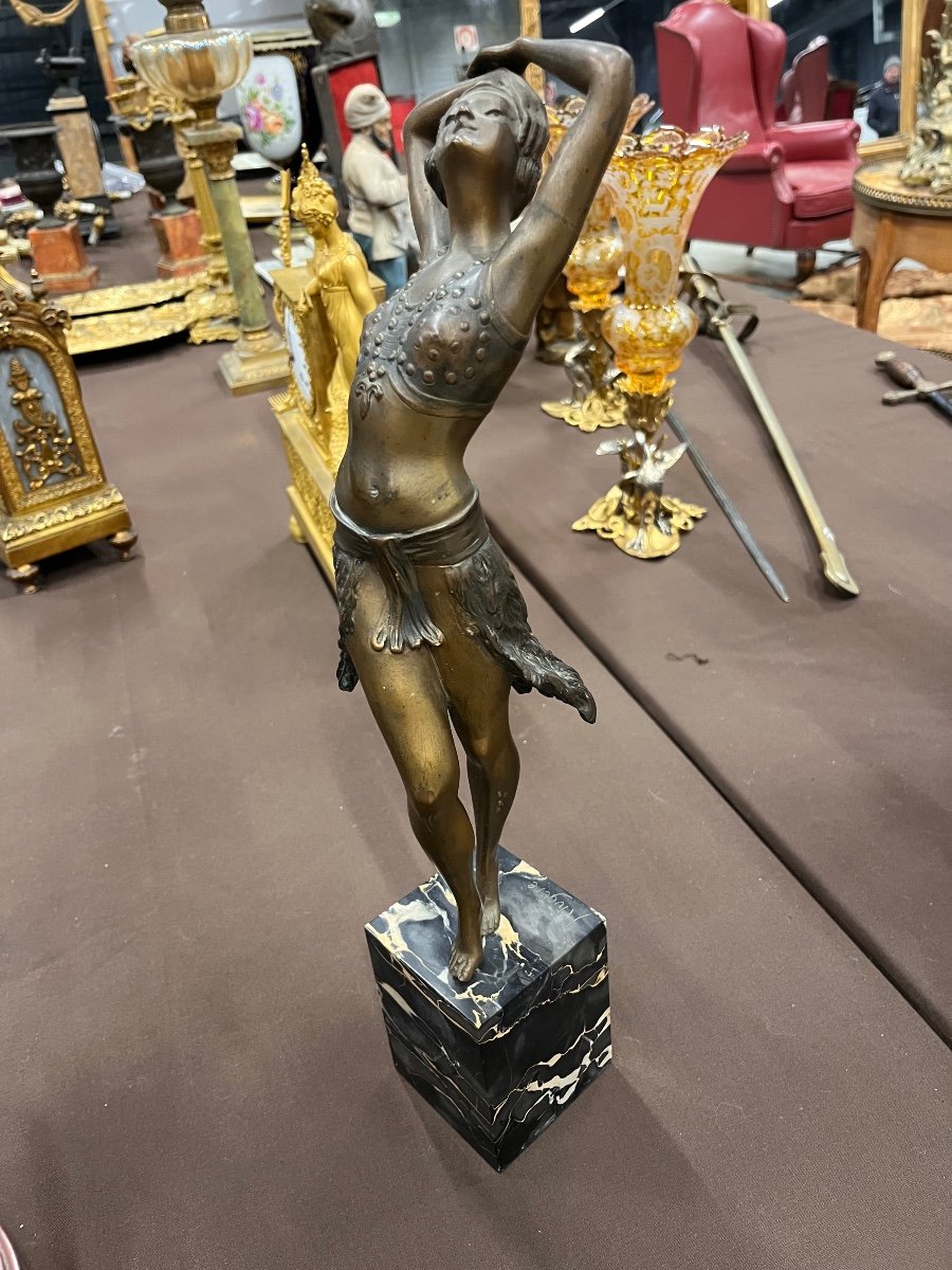 Danseuse Orientale En Bronze De Henry  Fugere-photo-4