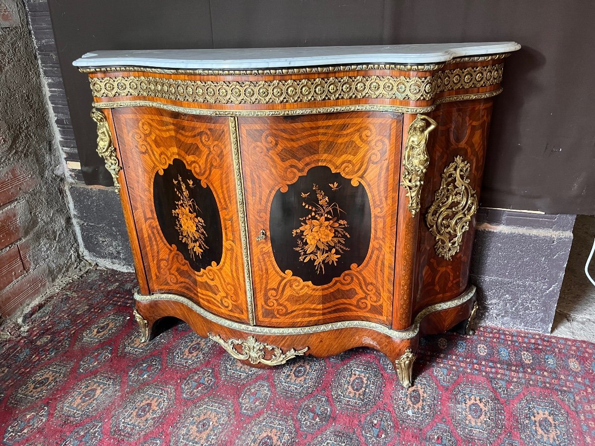 Napoleon III Period Marquetry Furniture -photo-2