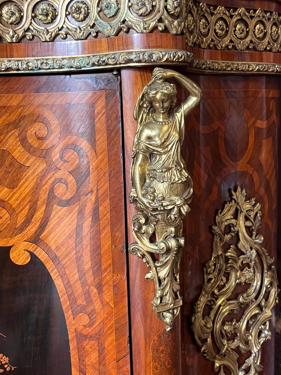 Napoleon III Period Marquetry Furniture -photo-4