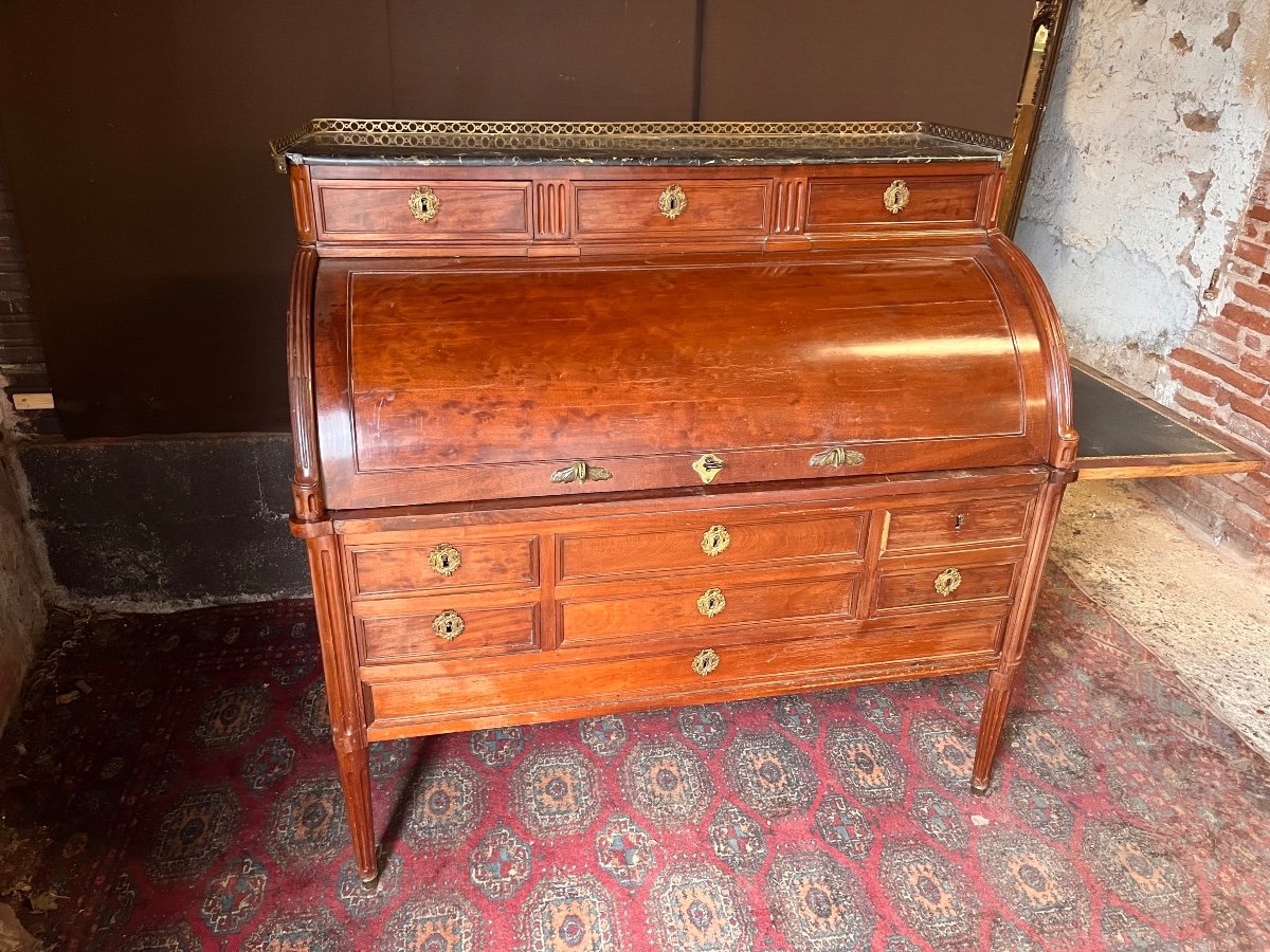 Louis XVI Period Cylinder Desk 