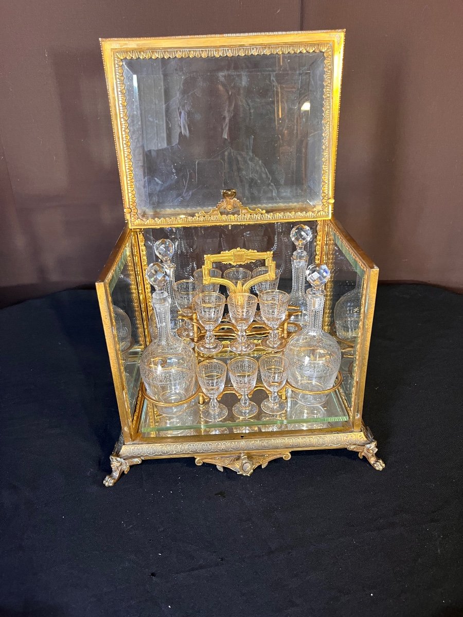 Napoleon III Bronze Liqueur Cellar -photo-2